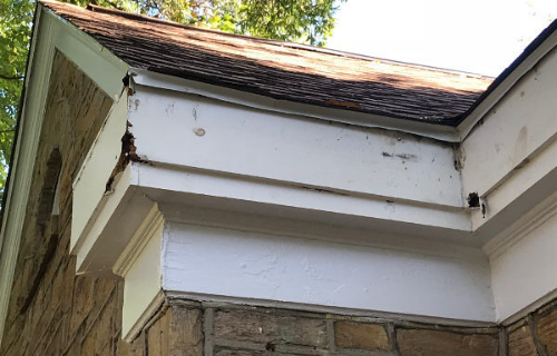 Fascia boards will pull away due to foundation problems.