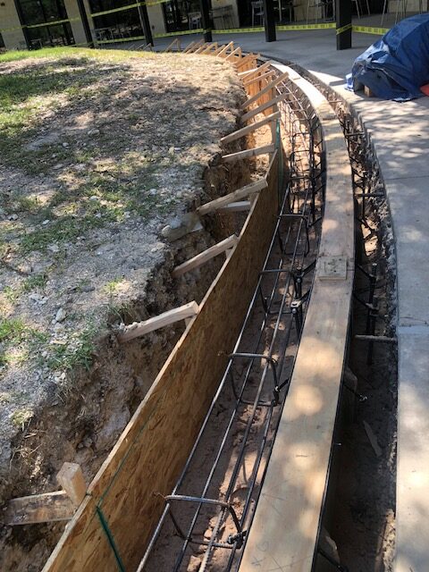 Drainage project in Weatherford, Texas