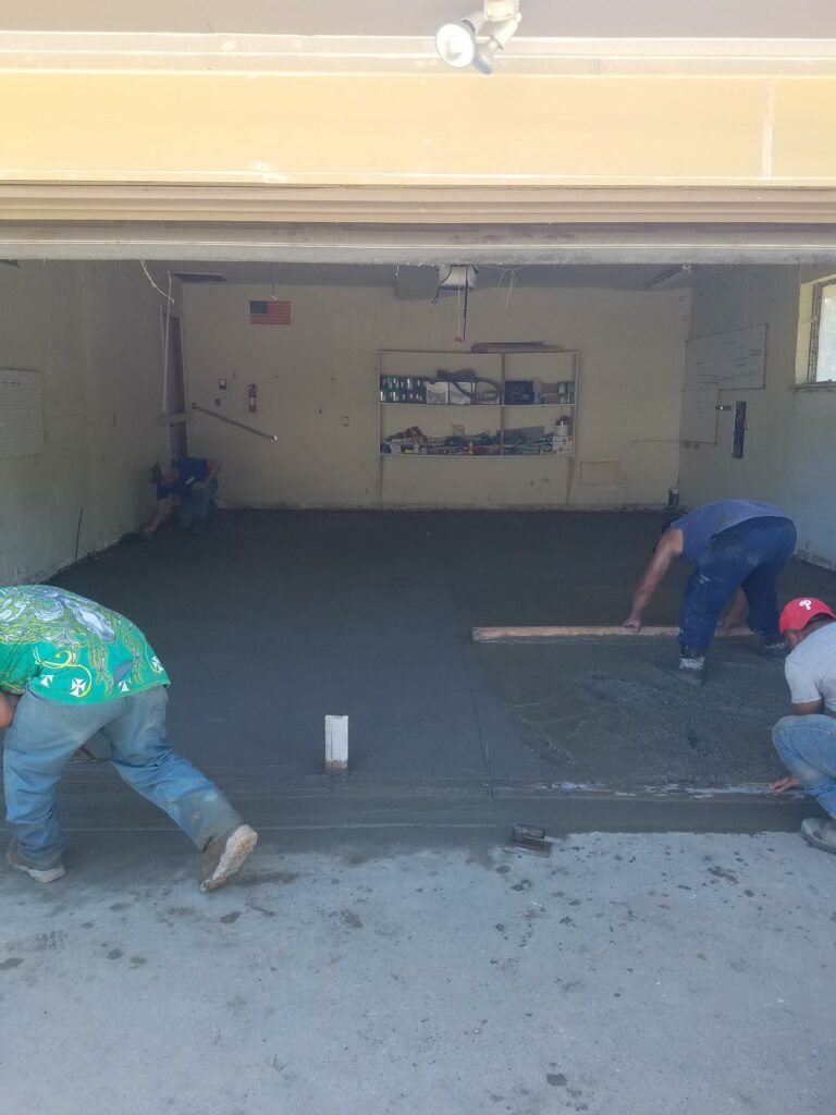 Concrete Replacement for Garage in Dallas