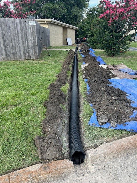 Drainage Project in Burleson, Texas