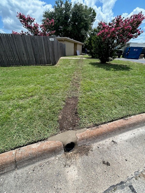 Drainage Project in Burleson, Texas