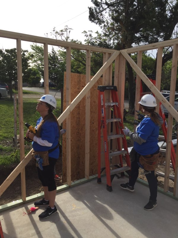 Straight Line Foundation Repair in Fort Worth volunteering with Habitat For Humanity