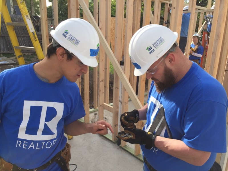 Straight Line Foundation Repair in Fort Worth volunteering with Habitat For Humanity