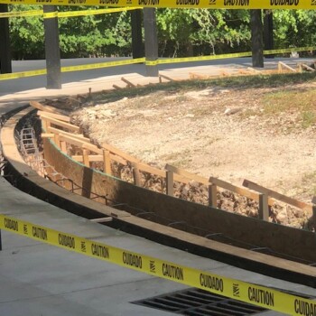 Drainage project in Weatherford, Texas
