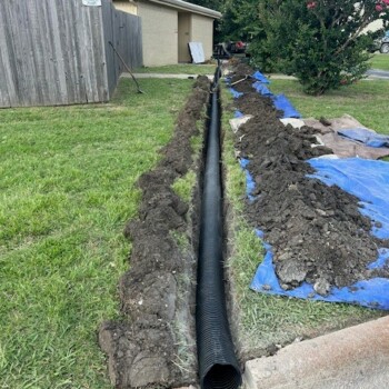 Drainage Project in Burleson, Texas
