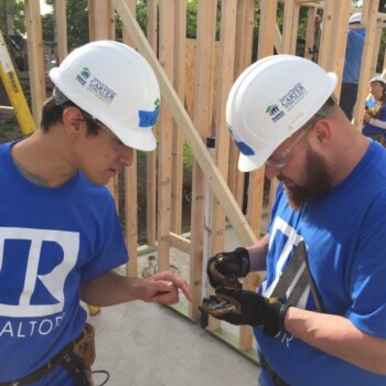 Straight Line Foundation Repair in Fort Worth volunteering with Habitat For Humanity