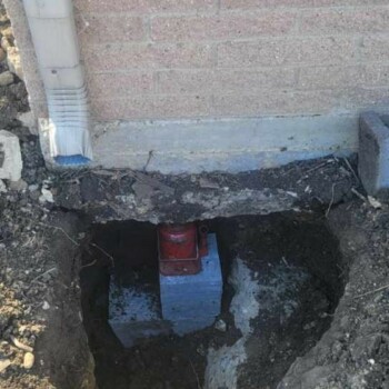 Concrete Pressed Pier Installation in Grand Prairie, TX